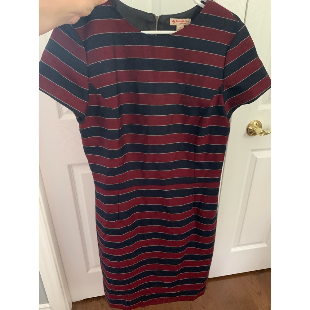 BROOKS BROTHERS SIZE 14 STRIPED DRESS